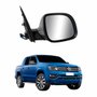 Retrovisor Vw Amarok 2010 Até 2014 Elétrico Cromado Conector Azul Antena Fm2 GPS Lado Direito Passageiro