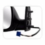 Retrovisor Vw Amarok 2010 Até 2014 Elétrico Cromada Conector Azul Antena AM FM Lado Esquerdo Motorista