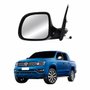 Retrovisor Vw Amarok 2010 Até 2014 Elétrico Cromado Conector Preto Foldway Antena AM FM Lado Esquerdo Motorista