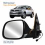 Retrovisor Vw Amarok 2017 Até 2024 Elétrico Cromado Com Aquecimento Capa Preto Texturizado Lado Esquerdo Motorista