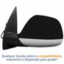 Retrovisor Vw Amarok 2017 Até 2024 Elétrico Cromado Com Aquecimento Capa Preto Texturizado Lado Esquerdo Motorista