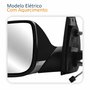 Retrovisor Vw Amarok 2017 Até 2024 Elétrico Cromado Com Aquecimento Capa Preto Texturizado Lado Esquerdo Motorista