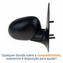 Retrovisor Vw Gol 1995 1996 1997 1998 1999 4 Portas Sem Controle Lado Direito Passageiro