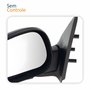 Retrovisor Vw Gol 1995 1996 1997 1998 1999 4 Portas Sem Controle Lado Esquerdo Motorista