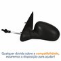 Retrovisor Vw Gol 1995 1996 1997 1998 1999 4 Portas Com Controle Lado Esquerdo Motorista