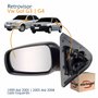 Retrovisor Vw Gol G3 1999 Até 2005 G4 2005 Até 2008 2 Portas Sem Controle Lado Esquerdo Motorista Original