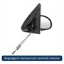 Retrovisor Vw Parati G2 2 Portas 1996 Até 1999 Com Controle Lado Direito Passageiro