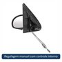 Retrovisor Vw Parati G2 2 Portas 1996 Até 1999 Com Controle Lado Esquerdo Motorista