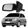 Retrovisor Vw Polo 2002 Até 2009 4 Portas Com Controle Lado Esquerdo Motorista