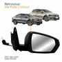 Retrovisor Vw Polo Virtus 2017 Até 2022 Com Pisca Com Controle Lado Direito Passageiro