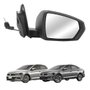 Retrovisor Vw Polo Virtus 2017 Até 2022 Texturizado Com Controle Lado Esquerdo Motorista