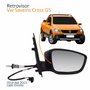 Retrovisor Vw Saveiro Cross G5 2010 Até 2013 Com Controle Com Pisca Lado Direito Passageiro Original