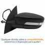 Retrovisor Vw Saveiro Cross G5 2010 Até 2013 Com Controle Com Pisca Lado Esquerdo Motorista Original