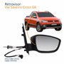 Retrovisor Vw Saveiro Cross G6 2013 Até 2016 Com Controle Com Pisca Lado Direito Passageiro Original