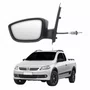 Retrovisor Vw Saveiro G5 2009 Até 2013 Com Controle Capa Lisa Lado Esquerdo Motorista