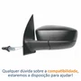 Retrovisor Vw Saveiro G5 2009 Até 2013 Com Controle Capa Texturizada Lado Esquerdo Motorista