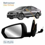 Retrovisor Vw Virtus 2017 Até 2022 Com Pisca Com Controle Lado Esquerdo Motorista